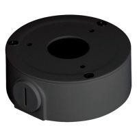 Marchio: DIERRETVCC. Articolo: VH-PFA134-B. Scatola di giunzione per telecamere dome - Metallico - Colore Nero - 34 mm (Al) x 90 mm (diametro base) - Permette il passaggio interno cavi - Controllare nella scheda web le altezze dei fori, per compatibilità con telecamere dome