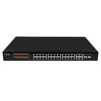 Marchio: DIERRETVCC. Articolo: VH-SW3224POE-GC-350. Switch Ethernet Combo POE - 24 porte RJ45 10/100/1000 Mbps + 4 Porte Gigabit Porte Combi - 24 porte PoE (porte 1~24) - Supporta alimentazione PoE fino a 350W in totale per tutte le porte - Compatibile con PoE IEEE802.3af/at