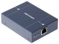 Marchio: HIKVISION. Articolo: DS-1H34-0101P. Ripetitore PoE. 1-ch input 100M, 1-ch output 100M. Portata 250 m in Extend Mode, trasmissione a cascata fino a 500 m.