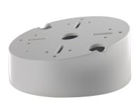Marchio: HIKVISION. Articolo: DS-1240ZJ. Box inclinato per collegamenti in alluminio colore bianco. Dim.: ø 145 x 63 mm 