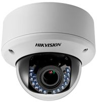 Marchio: HIKVISION. Articolo: DS-2CE56C5T-AVPIR3. Telecamera Mini Dome Analogica TurboHDSensore 1/3” Progressive Scan CMOSPixel Effettivi 1305 x 1049Risoluzione 720pSensibilità 0.001 Lux @ F1.2, AGC ON 0 Lux con IRDay & Night ICRObiettivo 2.8-12 mm VarifocalVelocità Shutter 1/50s - 1/50.000 sBLC/HLC SioUscite Video 1 HD-TVI, 1 CVBSPortata IR 40 m Smart IROSD SiWDR DigitaleDati Up to CoaxAlimentazione 12VDC/24VAC 3,5W maxTemperatura d'Esercizio -20°C/+ 60°C, da esterno IP66, antivandalo IK10