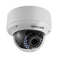 Marchio: HIKVISION. Articolo: DS-2CE56D5T-AVPIR3. Telecamera Mini Dome Analogica TurboHDSensore 1/3” Progressive Scan CMOSPixel Effettivi 1920 x 1080Risoluzione 1080pSensibilità 0.01 Lux @ F1.2, AGC ON 0 Lux con IRDay & Night ICRObiettivo 2.8-12 mm VarifocalVelocità Shutter 1/25 s - 1/50.000 sBLC/HLC SioUscite Video 1 HD-TVI, 1 CVBS simultaneePortata IR 40 m Smart IROSD SiWDR 120dBDati Up to CoaxAlimentazione 12VDC/24VAC 4,5W maxTemperatura d'Esercizio -20°C/+ 60°C, da esterno IP66, antivandalo IK10
