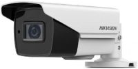 Marchio: HIKVISION. Articolo: DS-2CE19H8T-AIT3ZF. BULLET OTTICA VARIFOCALE 4 in 1 WDR 120dB EXIR 2.0 5MPBullet Turbo HD-TVI 5MP 4 in 1 (TVI-CVI-AHD-CVBS) di tipo Day&Night con filtro IR meccanico, WDR130dB in contenitore per esterno IP67, illuminatore EXIR 2.0 integrato sino a 80m, sensore 5MP Progressive Scan CMOS, sensibilità 0.003 Lux F1.2 con AGC attivo, 0 Lux con IR, ottica varifocale motorizzata 2.7-13.5mm. Supporta 3D Digital Noise Reduction, BLC, HLC, Smart IR. dati Up to Coax con HIKVISON-C. Uscita video HD-TVI alimentazione 9.6 VDC a 14.4 VDC; 19.2 VAC a 28.8 VAC, 10.5W temperatura di esercizio da -40°C a +60°C.