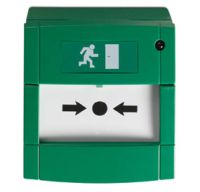 Marchio: ARITECH. Articolo: DM2010G. Avvisatore di allarme incendio a rottura vetro completo di modulo di indirizzamento, led di allarme, scatola per montaggio a superficie e vetrino. Protezione IP44. Colore verde. Utilizzo per comando sistemi di evacuazione