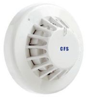 Marchio: COOPER. Articolo: CHT390. Rivelatore convenzionale di temperatura, corredato di un LED visibile da ogni angolazione, è un rivelatore tarato per intervenire al raggiungimento della temperatura fissa di 90 °C (non è termovelocimetrico). Certificato CPD EN54:5