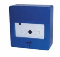 Marchio: UNITEK. Articolo: UTKAPY01B. Pulsante di allarme a pressione con meccanismo di ripristino a chiave. Corpo in materiale plastico di colore blu. Contatto di allarme in scambio, LED di memoria allarme e collegamento a morsetti. Per colori differenti sostituire la B con W=bianco, G=giallo o V=verde.  