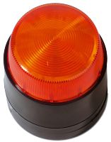 Marchio: ARITECH. Articolo: AB291. Lampeggiante a basso assorbimento (50mA), calotta color ambra. Grado di protezione IP67.