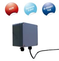 Marchio: CIAS. Articolo: BLACK-FEET CU. Controller singola zona per cavo magnetofonico BLACKFEET. Box metallico IP65 dimensione 122x122x80 Alimentazione 13,8Vcc, consumo 45mA. Uscite rele per allarme e tamper