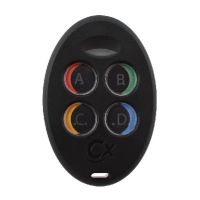 Marchio: COMBIVOX. Articolo: IUBEO PRO CTW NERO. Radiocomando bidirezionale su banda 868 MHz. 4 tasti programmabili separatamente per singola funzione (inserimento/ disinserimento, antirapina, scenario, etc.). Led tricolore per conferma di avvenuto comando. Tasto programmabile per interrogazione stato della centrale (area inserita/ disinserita, zona aperta, etc.). Tasti a rilievo per non vedenti e icone adesive per la personalizzazione dei tasti-funzione.Batteria a litio 3V 250mAh CR2032 in dotazione. Programmazione tecnica da software CombiTEC.