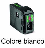 Marchio: ELKRON. Articolo: DK500M-E/B. Lettore chiave elettronica (mod. DK50) 5 LED : 4 LED per la visualizzazione stato sistema + 1 memoria allarme2 ingressi a bordo, programmabili Compatibile con tutta la serie di adattatori per le linee elettriche civili Elkron. Colore bianco.