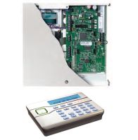 Marchio: ELKRON. Articolo: MB10-30 . Centrale di allarme ibrida a 10 zone, completa di tastiera KP01 e web server. Gestisce fino a 30 zone completamente programmabili (mediante espasioni filari e radio), 50 codici utenti con codici da 4 o 6 cifre, registro fino a 350 eventi, 4 aree indipendenti. Frequenza di lavoro 868MHz FM in banda stretta. Alimentatore da 1,2A. Conforme alle norme EN50131 Grado 2. 