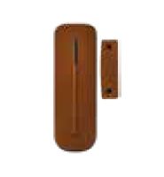 Marchio: ELKRON. Articolo: DC600S/BR. Contatto magnetico con sensore inerziale. Colore marrone.Batterie a corredo.