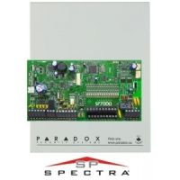 Marchio: PARADOX. Articolo: SP7000SP. Centrale a microprocessore a 16 zone cablate (32 con la funzione di duplicazione zone) espandibile fino a 32 zone cablate/senza fili. Stesse caratteristiche della centrale SP6000. Armadio metallico mm 280x280x76. Compatibile con tastiere TM50, K32LCD+, K32I, K32+, K10H, K10V, K636, K32LX e K32LX/86.