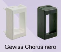 Marchio: PESS. Articolo: T.A.G.C.N.. TAPPI ADATTATORI PER INSERITORI UNIVERSALI. Gewiss Chorus nero (confezione 3 pz.)