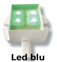 Marchio: UNITEK. Articolo: UTKRO465B. Ripetitore ottico 12/24 volt led grande partenza - cavo di collegamento - blu