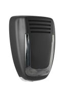 Marchio: VENITEM. Articolo: 20200222. Sirena autoalimentata a 13.8 Vdc con lampeggiante a led e sistema antischiuma-antishock, sistema brevettato di illuminazione a led e scheda vocale. Mose LS VOCAL LUX nero opaco cal. Fumè.