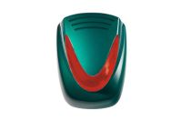 Marchio: VENITEM. Articolo: 20200487. Murano civetta Verde perlato Cal. Arancio