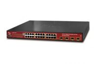 Marchio: ARITECH. Articolo: NS3601-24P/4S. 24-Port 10/100/1000Base-T IEEE802.3af Copper Ports with 4 shared SFP Slots Managed StackableGigabit Ethernet Switch (24x 15,4W / 380W PoE Budget)(0~50°C). Additional PSU to be ordered: internal PSU Note: New