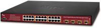 Marchio: ARITECH. Articolo: NS3702-24P-4S. 24-Port 10/100/1000Base-T  IEEE802.3at Copper Ports with 4 shared SFP Slots Managed Gigabit Ethernet Switch (24x 15,4W/ 12 x 30,8 W / 380W PoE Budget) and Static Routing  (0~50?)