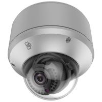 Marchio: ARITECH. Articolo: TVD-5402. Mini Dome TruVision IP Intelligente (analisi video), H.265/H.264, 3.0MPx, 2.8-12mm motorized lens, WDR, true D/N, 30m IR,  Audio, Alarm, BNC, micro SD/SHDC slot, Intelligence, POE (802.3-at) /12VDC,  indoor, IK10.