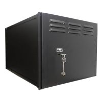 Marchio: DIERRETVCC. Articolo: VH-LOCKBOX-6U-S. Cassa metallica chiusa per videoregistratore - Chiusura con chiave - Serratura da leva - Compatibile con registratori fino a 6U - Misure passo: 320 (Al) x 560 (An) x 400 (Fo) - Ventilatore incluso da 12 cm - Grate di ventilazione - Include 2 chiavi - Supporto LOCKBOX-BR per montaggio a parete  non incluso - Aperture: 2 nella parte posteriore + 2 parte inferiore di 3 cm di diametro