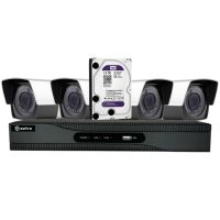 Marchio: DIERRETVCC. Articolo: VH-SF-KIT13. Safire - Kit CCTV 4 Camere Compatte Lente Varifocale 1080p - Composto da: 1 x SF-HTVR6104A-HEVC 4 CH H.265+/H.265 1080p - 1 x HD1TB Disco Duro 1TB speciale per videovigilanza Wester Digital WD10PURX - 4 x SF-CV788VIB-F4N1 Telecamera bullet ECO 1080P 2.8~12 mm IR 40m IP66