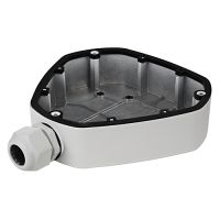 Marchio: HIKVISION. Articolo: DS-1280ZJ-DM25. Box di collegamento in alluminio colore bianco. Dim.: 165 x 144 x 40 mm.