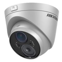 Marchio: HIKVISION. Articolo: DS-2CE56D5T-VFIT3. Telecamera Mini Dome Analogica TurboHDSensore 1/3” Progressive Scan CMOSPixel Effettivi 1920 x 1080Risoluzione 1080pSensibilità 0.01 Lux @ F1.2, AGC ON 0 Lux con IRDay & Night ICRObiettivo 2.8-12 mm VarifocalVelocità Shutter 1/25 s - 1/50.000 sBLC/HLC Si/NoUscite Video 1 HD-TVI, 1 CVBS simultaneePortata IR 50 m Exir Smart IROSD SiWDR 120dBDati Up to CoaxAlimentazione 12VDC 7W maxTemperatura d'Esercizio -20°C/+ 60°C, da esterno IP66