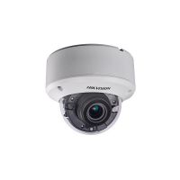 Marchio: HIKVISION. Articolo: DS-2CE56D7T-AVPIT3Z. Telecamera Minidome Turbo HD-TVI 10800P di tipo Day&Night con filtro IR meccanico, WDR 120dB, in contenitore di tipo antivandalo IK10, per esterno IP66, illuminatore IR integrato sino a 40m, sensore CMOS a scansione progressiva 1/3Ó, sensibilit 0.01 Lux F1.2, 0.014 Lux F1.4 con AGC attivo, ottica varifocale 2.8mm-12mm Motorizzata. Supporta DNR, Eclipse, Digital Zoom 62x, Slow Shutter, Mirror, Defog, Smart D-Zoom, Defect Pixel Correction, dati Up to Coax con protocollo Pelco-C. Corpo camera regolabile su tre assi, alimentazione dual power 12Vdc 4.5W, 24Vac 6.5W, temperatura di esercizio da -40¡C a +60¡C.
