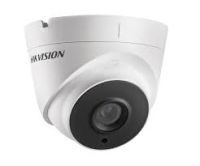 Marchio: HIKVISION. Articolo: DS-2CE56H1T-IT3. Telecamera dome Turbo HD 3.0 da esterno/interno IP67 con sensore CMOS progressivo, risoluzione 5MP con 20Fps, ottica 3.6mm (6mm a richiesta, secondo disponibilità), 0.01Lux (0 con LED ON), led EXIR portata fino a 40mt, Day/Night, BLC, menù OSD, uscita video HDTVI, alimentazione 12Vdc<5W