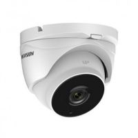 Marchio: HIKVISION. Articolo: DS-2CE56H1T-IT3Z. Telecamera dome Turbo HD 3.0 da esterno/interno IP67 con sensore CMOS progressivo, risoluzione 5MP con 20Fps, ottica varifocale motorizzata 2.8-12mm, 0.01Lux (0 con LED ON), led EXIR portata fino a 40mt, Day/Night, BLC, menù OSD, uscita video HDTVI, alimentazione 12Vdc<6W
