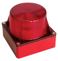 Marchio: COOPER. Articolo: 1478-CSA. Lampeggiatore per esterno con base in alluminio pressofuso. Lampada allo Xeno e riflettore interno che permettono una alta resa ottica e, grazie alla elevatissima efficienza, un basso consumo di corrente. La frequenza del lampeggio è regolabile con trimmer interno. Materiale base: alluminio presso fuso verniciatura epossidica. Materiale calotta: termoplastico. Tipo di connessione: a morsetti. Grado di Protezione IP65. Alimentazione: 12 Vcc/24 Vcc. Lampada: Xeno flashtube. Frequenza lampeggio: 60-90 min. regolabile. Dimensioni: L958xA95xP83 mm. 