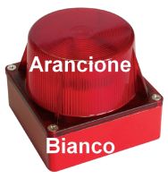 Marchio: COOPER. Articolo: 1481-CSA. Lampeggiatore ad alta efficienza con base in metallo. Lampada allo Xeno; Base in alluminio bianco; IP 65; Per interni ed esterni; 12 e 24 V; Uscita sirena esterna. Alimentazione 12 Vcc_ca/100mA o 24 Vcc_ca/50mA 