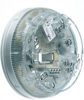 Marchio: COOPER. Articolo: CASBB384. Base con lampeggiatore e sirena integrata alimentata direttamente dal LOOP, può essere installata sia a parete che a soffitto ed è compatibile con i rivelatori analogici Cooper Fire. La parte ottica garantisce una visibilità a lunghe distanze grazie all’impiego di LED ad alta luminosità, mentre la parte acustica è selezionabile a tre livelli: alta 90 dB/mt, media 87 dB/mt e bassa 77 dB/mt. La base, come il resto della gamma di dispositivi analogici, è dotata di circuito isolatore e viene automaticamente indirizzata dalla centrale (Soft Addressing) evitando le tipiche problematiche dovute all’indirizzamento manuale (doppio indirizzo, no indirizzo, ecc.).