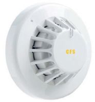 Marchio: COOPER. Articolo: CMT360. Rivelatore convenzionale di temperatura, corredato di un LED visibile da ogni angolazione, è un rivelatore tarato per intervenire al raggiungimento della temperatura fissa di 77 °C (non è termovelocimetrico). Certificato CPD EN54:5