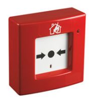 Marchio: ELKRON. Articolo: P445. Pulsante convenzionale di allarme a rottura di colore rosso> Ripetizione ottica di allarme: LED rosso> Peso: 100 g> Assorbimento in allarme: 20 mA @ 18 Vdc> Tipo azionamento: rottura> Dimensioni (L x H x P): 110 x 110 x 42 mm> Certificato EN54 parte 11, N. 1293-CPD-0169