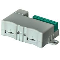 Marchio: NOTIFIER. Articolo: CMA1-I. Modulo d’uscita miniaturizzato utilizzabile con centrali analogiche indirizzate. L’uscita può essere controllata o con contatto in scambio libero da potenziale. La scelta del tipo d’uscita si ottiene selezionando due dip-switch. Il modulo viene indirizzato per mezzo di selettori rotanti con numerazione da 01 a 99. Questi è dotato di due led di colore verde e rosso che daranno indicazioni sullo stato del modulo. Il modulo dispone d’isolatore di corto circuito. Conforme alle Normative EN54 parti 17 e 18. Alimentazione 15-32Vcc. Corrente a riposo di 410 microA e di 580 microA con led attivo. Temperatura di funzionamento da 0°C a +50°C. Umidità relativa sino a 93%. 