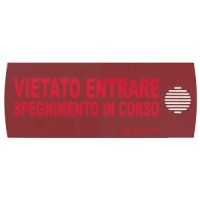 Marchio: NOTIFIER. Articolo: P-VS (ACI299D). Pellicola in policarbonato con la scritta 