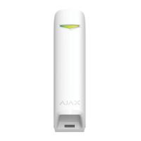 Marchio: AJAX. Articolo: MotionProtect Curtain. Rivelatore a tenda senza fili con un angolo di visione stretto e una capacità di rilevazione del movimento a lunga distanza, colore  biancoPRESTAZIONIMotionProtect Curtain crea una tenda invisibile, proteggendo finestre, porte o oggetti preziosi dagli intrusi e si attiva non appena un estraneo appare nell’area protetta. L’algoritmo avanzato ZOE elimina i falsi allarmi.CARATTERISTICHE TECNICHEColore: BiancoTipo di rivelatore: senza filiUtilizzo: internoElemento di rilevazione: due sensori PIRSensibilità: regolabile su 3 livelli (bassa, media, alta)Angolo di rilevazione movimento: 6° orizzontale / 90° verticaleImmunità agli animali domestici: fino a 15 kg di peso e 40 cm di altezzaDistanza di rilevazione movimento: fino a 11 metriGrado di protezione: IP54Alimentazione: batteria al litio CR123ATensione di alimentazione: 3VTemperatura di funzionamento: da -25°С a +60°СDimensioni: 134 х 44 x 34 mmPeso: 118 gConformità EN50131 Grado 3