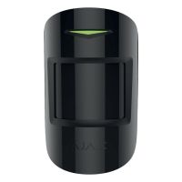 Marchio: AJAX. Articolo: MOTIONPROTECT PLUSN. Rivelatore di movimento a doppia tecnologia PIR + MW senza fili, portata m 12, colore bianco.PRESTAZIONILa scansione a radiofrequenza di MotionProtect Plus Ajax filtra interferenze complesse create da radiazioni termiche combinate con oscillazioni di tende, vibrazioni e luci intense.CARATTERISTICHE TECNICHEColore: NeroTipo di rivelatore: senza filiSensore di rilevazione: piroelemento e sensore a microonde (24GHz)Utilizzo: in internoPortata di rilevazione movimento: fino a m 12Sensibilità: regolabile su 3 livelli (bassa, media, alta)Angoli di rilevazione: 88.5° orizzontali, 80° verticaliAltezza consigliata di fissaggio: m 2.4Opzione limite rilevazione animali domestici: peso fino a 20 kg, altezza cm 50Protezione supplementare: sensore a microonde per filtrare sorgenti composite di falsi allarmiProtezione antimanomissione: disponibilePotenza segnale radio: 20mWProtocollo di comunicazione Jeweller 868MHzDistanza max. fra rivelatore e unità centrale: fino a 2.000 metri (in area libera)Alimentazione: batteria CR123ATensione di alimentazione: 3VDurata della batteria: fino a 5 anniTemperatura di funzionamento: da 0°С a +50°СUmidità di funzionamento: fino a 80%Dimensioni: mm 110 x 65 x 50