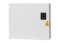 Marchio: ARITECH. Articolo: PM841. Alimentatore switching 12V 1A, fornito in contenitore metallico con possibilità di ospitare una batteria in tampone da 7,2Ah. Protezione elettronica dai corto circuiti e dal sovraccarico, dimensioni 200 x 230 x 80 mm.