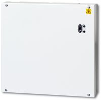 Marchio: ARITECH. Articolo: PM844-A. Alimentatore switching 12V 4 A, fornito in contenitore metallico con possibilità di ospitare una batteria in tampone da 18Ah. Protezione elettronica dai corto circuiti e dal sovraccarico, dimensioni 330 x 355 x 80 mm.