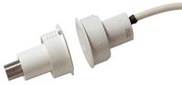 Marchio: ARITECH. Articolo: DC125. Contatto magnetico bilanciato ad incasso per porte in ferro con cavo. GAP max 12 mm.