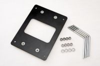 Marchio: ARITECH. Articolo: PB50-FB. Staffa per pavimenti in cemento per colonne a singola e doppia facciata serie PB.