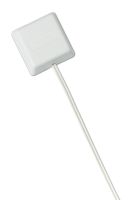 Marchio: ARITECH. Articolo: 5150-W. Sensore piezo elettrico con 30 cm di cavo, copertura 3 m di vetrata. Tutti i tipi di vetro sino a 6, 4 mm. Tecnologia self powered piezo con batteria litio. Colore bianco. Ideale per l'impiego con i trasmettitori via radio 