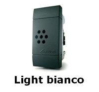 Marchio: COMBIVOX. Articolo: MODULO AUDIO PER INSERITORI BUS. Modulo audio amplificato (volume regolabile) in abbinamento agli inseritori BUS disponibile per tutte le serie degli inseritori. Serie Light Bianco COD. 61.861 