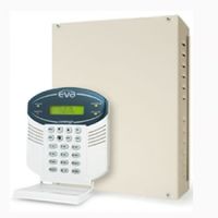 Marchio: COMBIVOX. Articolo: EVA 8-24. Centrale di allarme da 8 fino a 24 zone. 8 ingressi di allarme su scheda centrale espandibili a 24 (filari, via radio o misti) tramite moduli di espansione filari a 8 IN su BUS RS485 e moduli RF per trasmettitori radio (8/16 zone) su banda 433 MHz o 868 MHz. Ingressi (NC, NA, BIL, Doppio BIL) singolarmente programmabili come: istantanei, ritardati, a seguire, 24 ore e chiave. 6 aree di inserimento indipendenti. 16 uscite (O.C. e relè) associabili ad eventi, di cui 8 programmabili come telecomandi. 32 codici utenti (16 da tastiera + 16 da chiave) con differenti livelli di autorità. Inserimento locale: da tastiera LCD e/o da inseritore su BUS RS485. Programmazione locale da tastiera a display LCD e menù vocale per la registrazione dei messaggi e/o tramite PC via RS 232 e semplice software WINDOWS. Eva 24 può essere comandata da una o più tastiere a LCD dotate di altoparlante e microfono per consentire l'utilizzo del sistema anche con l'ausilio del menù vocale. Espansioni su BUS RS485: modulo di espansione 8 ingressi filari + 2 uscite, modulo espansione ingressi via radio su banda 433 MHz o 868 MHz (per sensori, contatti e telecomandi) programmabile a 8 o 16 zone (disponibili moduli ripetitori RF in caso di portata radio insufficiente), modulo di espansione a 8 uscite (4 OC e 4 a relè), sirena autoalimentata totalmente controllabile (stato batteria, avaria altoparlante, toni sonori, associazione ad inserimenti etc.), modulo alimentatore con uscita sirena e uscita OC, lettore di chiave elettronica o di prossimità per la parzializzazione di 4 aree (opzionale modulo audio).