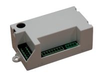 Marchio: COMBIVOX. Articolo: Attuatore domotico wireless per controllo Luci. Attuatore domotico via radio su banda 868 MHz bidirezionale per centrali linea Amica 2012 (Amica 324, Amica 128 e Amica 64). Consente la gestione (accensione/ spegnimento) di luci con stato reale del carico riportato in centrale e visualizzato sull'organo di comando (tastiere su BUS e via web). Si alimenta dalla rete elettrica 230Vca - 50 Hz ed è dotato di 2 uscite a cui collegare a 2 punti luce (assorbimento max 1KW) e di 6 ingressi gestiti dal dispositivo (interruttore luce1, interruttore luce2, pulsante luce1, pulsante luce2 e di 2 passo-passo). Gli ingressi sono in bassa tensione, disaccoppiati dalla rete elettrica di alimentazione e di tipo NA. La gestione dei comandi può essere effettuata da tastiera Simplya/LCD e via web (con l'opzione Amicaweb) da qualsiasi dispositivo (PC, Smartphone e Tablet). 