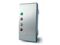 Marchio: COMBIVOX. Articolo: INSERITORE BUS LIVING LIGHT SILVER. Scheda inseritore BUS RS485 per chiave di prossimità per centrali Amica 2012, Elisa 8, Elisa 24 ed Eva 8.24 vers. 2012. 4 led di colore diverso (verde, rosso, giallo e arancio) ai quali è possibile associare una funzione (solo inserimento, inserimento/disinserimento, comando, zona aperta, stato uscita). Possibilità di programmare la chiave associando una funzione diversa per inseritore. 