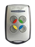 Marchio: COMBIVOX. Articolo: Radiocomando bidirezionale quadricanale 868Mhz RC868. Radiocomando bidirezionale su banda 868 MHz con led tricolore (arancio-rosso-verde) per conferma di avvenuto comando. 4 canali programmabili separatamente per singola funzione (inserimento/ disinserimento per area/e, antirapina, attivazione di uscita/e comando/i). Tasto programmabile per interrogazione stato della centrale (area inserita/ disinserita, zona aperta, etc.).